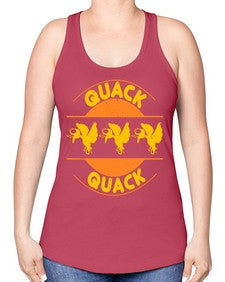 Quack Quack Style 21# - ducks -Racerback Tank