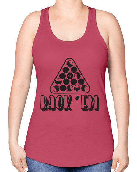 Rack em 558# - billards -Racerback Tank