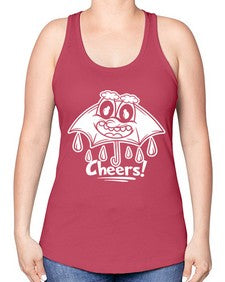 Rainy cheers 205# - cartoon general -Racerback Tank