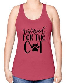Reserved For The Cat Style 104# - cats -Racerback Tank