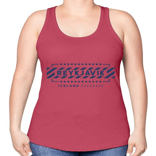 Reykjavik 1718# - cities -Racerback Tank