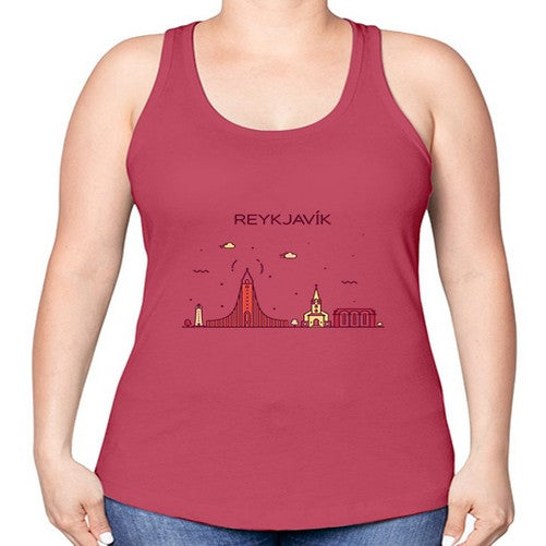 Reykjavik 1719# - cities -Racerback Tank