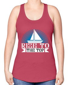 Rise to the top 36# - boats -Racerback Tank