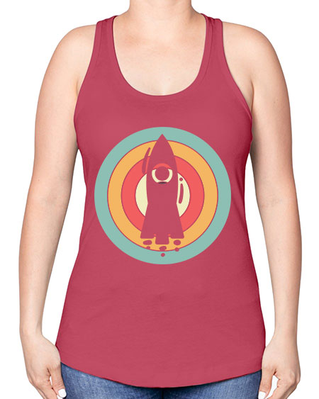 Rocket Scientist 150# - general science -Racerback Tank