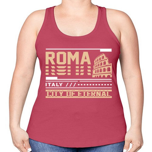 Roma 1745# - cities -Racerback Tank