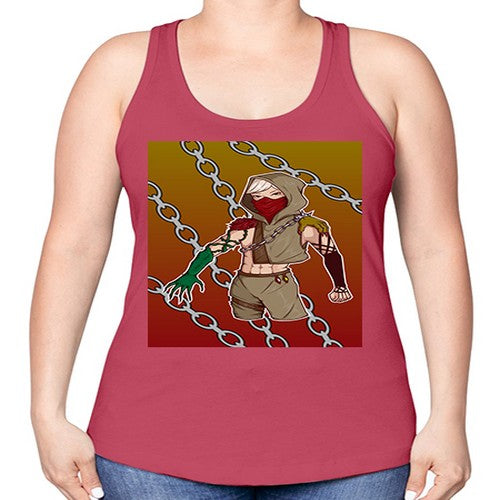 Rose and demon 75# - anime -Racerback Tank