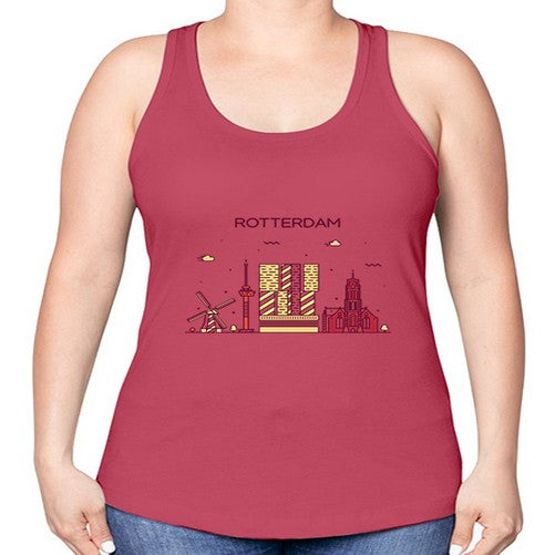 Rotterdam 1754# - cities -Racerback Tank