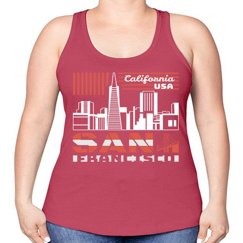 San Francisco 1777# - cities -Racerback Tank