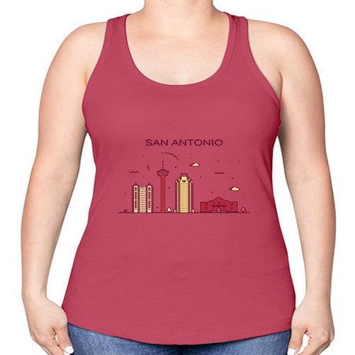 SanAntonio 1784# - cities -Racerback Tank