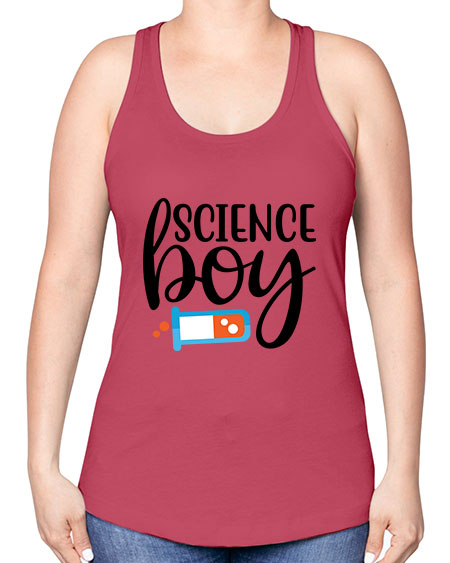 Science Boy 139# - general science -Racerback Tank
