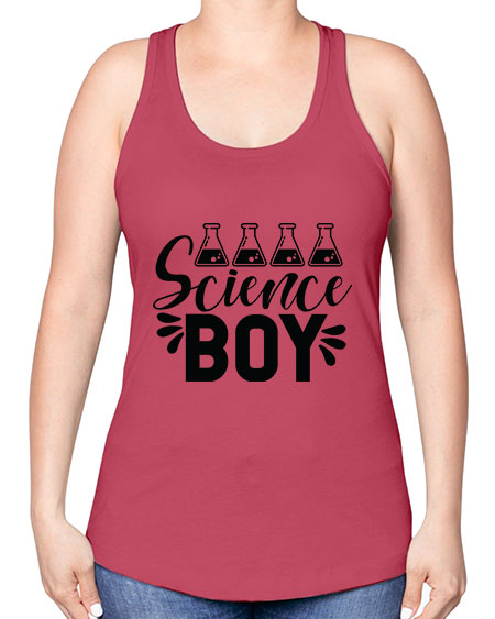 Science Boy 140# - general science -Racerback Tank