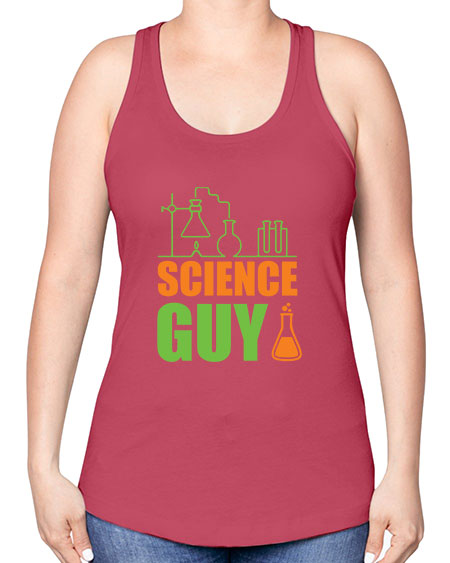 Science Guy 112# - general science -Racerback Tank