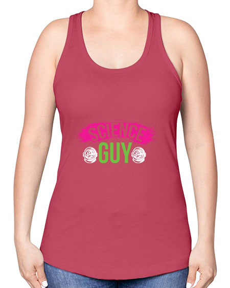 Science Guy 113# - general science -Racerback Tank