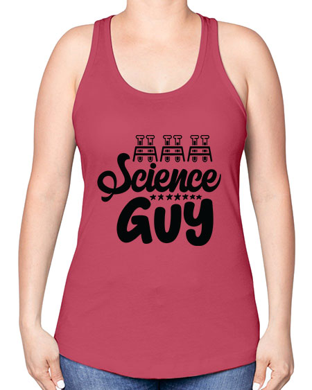 Science Guy 117# - general science -Racerback Tank