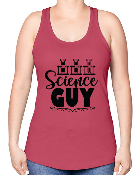 Science Guy 118# - general science -Racerback Tank