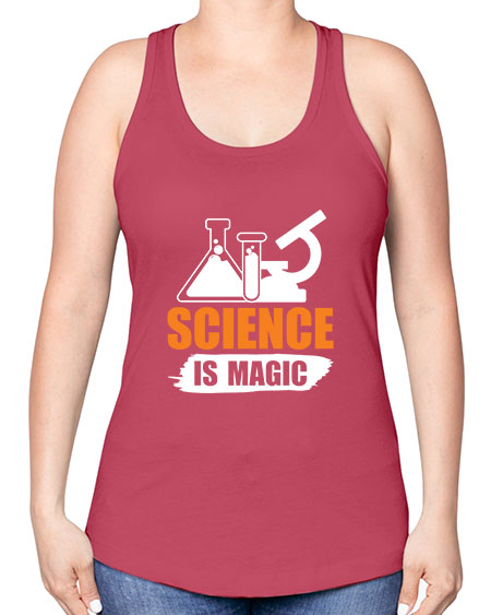 Science Is Magic 91# - general science -Racerback Tank