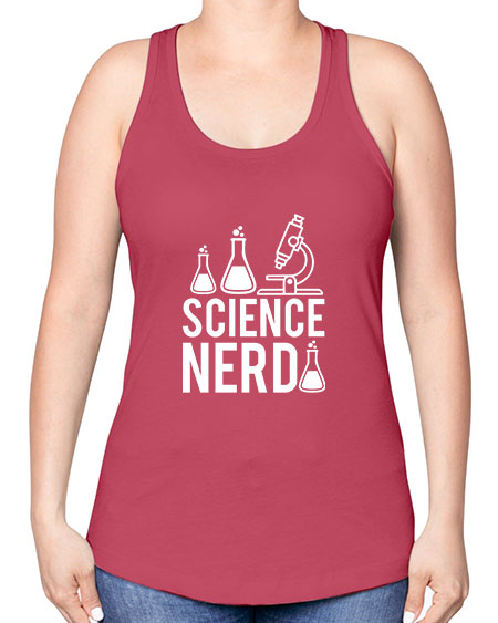 Science Nerd 61# - general science -Racerback Tank
