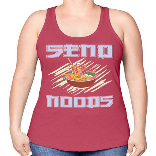 Send Noods Japanese Noodles Bowl Anime 282# - anime -Racerback Tank