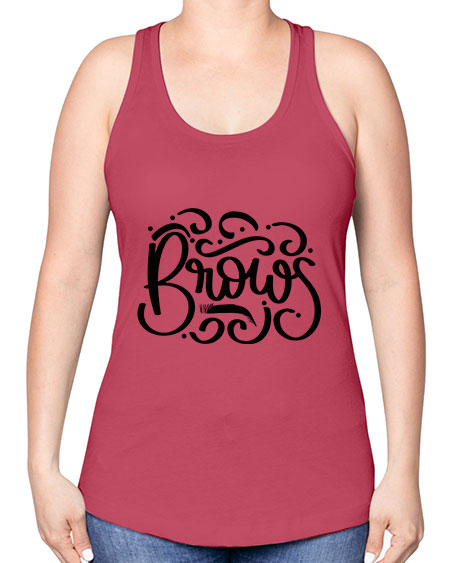 SingleBrows Style 29# - beauty - fashion -Racerback Tank