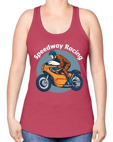 Speedway racing 64# - motorcycle -Racerback Tank