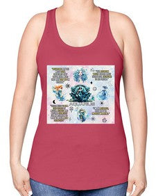 Straight Aquarius 468# - aquarius -Racerback Tank