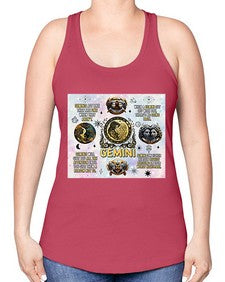 Straight Gemini 472# - gemini -Racerback Tank