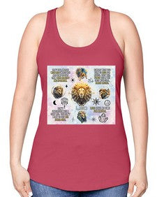 Straight Leo 473# - leo -Racerback Tank