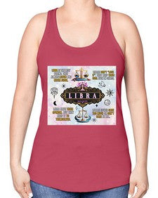 Straight Libra 474# - libra -Racerback Tank