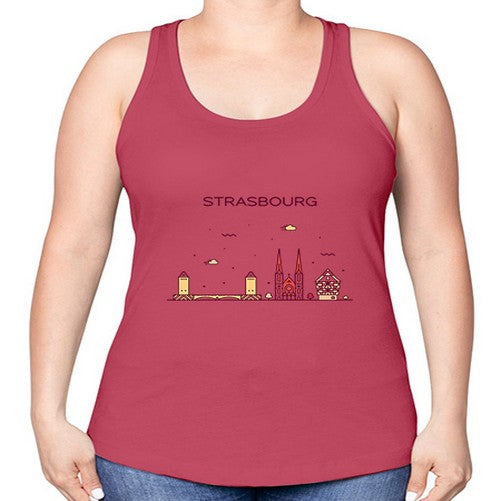 Strasbourg 1898# - cities -Racerback Tank
