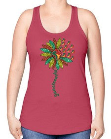 Sunflower Fist Juneteenth Black History 24# - black juneteenth -Racerback Tank