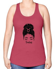 Taurus woman - taurus -Racerback Tank