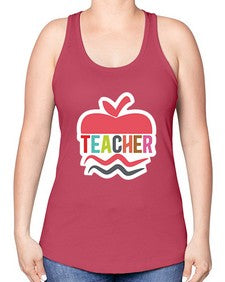 Teacher 1445# - teacher -Racerback Tank