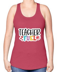Teacher Fuel 1448# - teacher -Racerback Tank