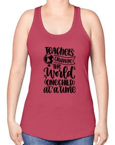 Teachers Change The Style 1473# - teacher -Racerback Tank