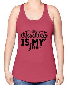Teaching Is My Jam 1481# - teacher -Racerback Tank