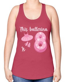 Th birthday ballet dancer ballerina 46# - ballet -Racerback Tank