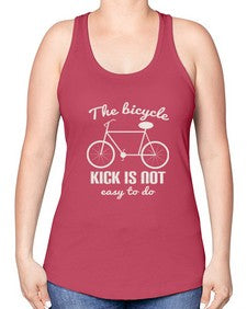 The bicycle kick is not easy to do 3# - bicycle -Racerback Tank