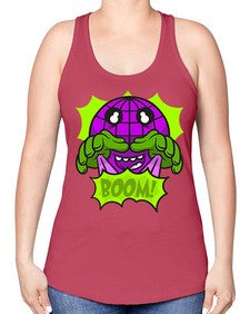 The boomdays 249# - cartoon general -Racerback Tank