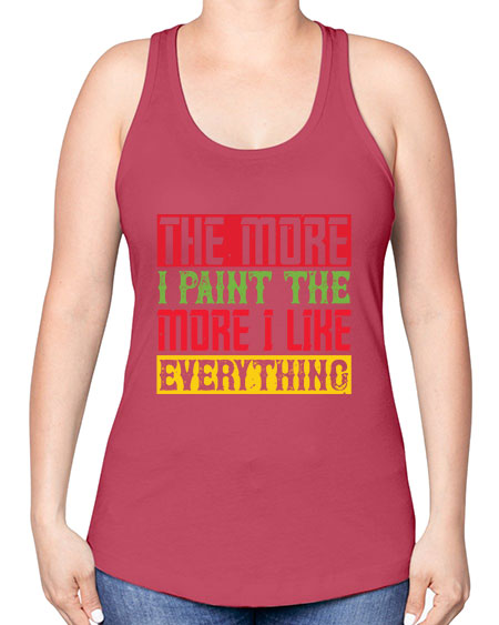 The more I paint the more I like everything Style 220# - kids -Racerback Tank