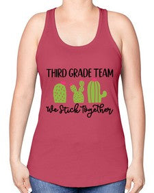 Third Grade Team 977# - third grade -Racerback Tank