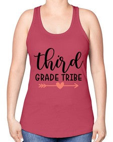 Third Grade Tribe 979# - third grade -Racerback Tank