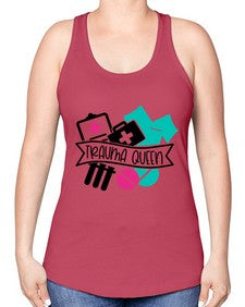 Trauma Queen Style Style 1584# - nurse -Racerback Tank