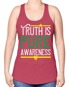 Truth is pure awareness Style 10# - Self awareness -Racerback Tank