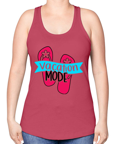 Vacation Mode Style 8# - summer -Racerback Tank
