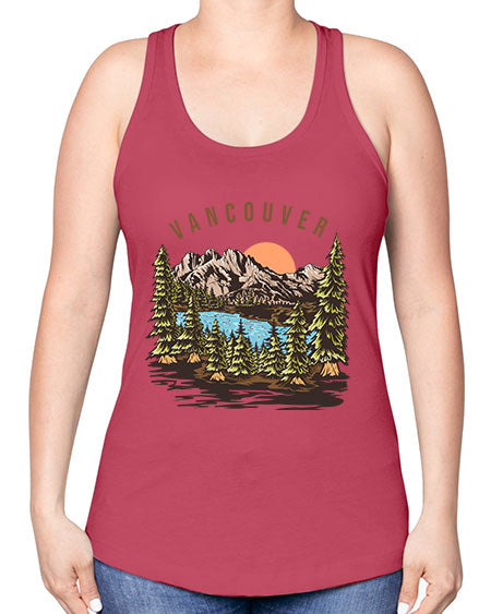 Vancouver 4# - nature -Racerback Tank