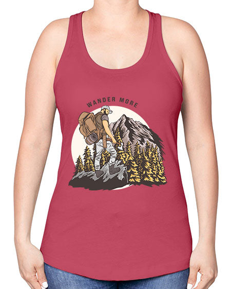 Wander More 3# - nature -Racerback Tank