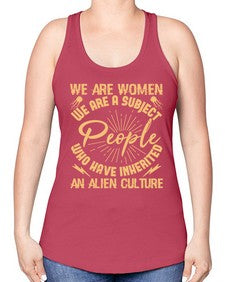 We are women we are people 42# - ufo -Racerback Tank