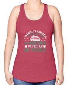 When it comes to cars only two varieties of people are possible 92# - car -Racerback Tank