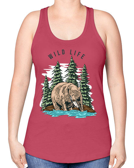 Wild Life 1# - nature -Racerback Tank