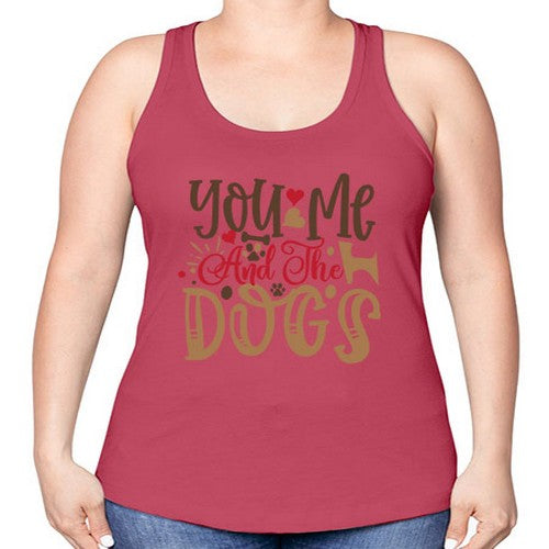 You Me And The Dogs Style 52# - dogs -Racerback Tank